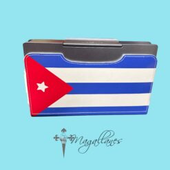 Humidor Viaje Cigar Armor Aleación de Aluminio Gris - Forro Bandera Cubana - Imagen 3