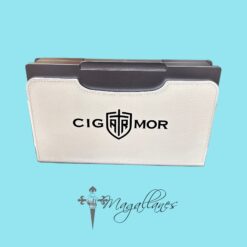 Humidor Viaje Cigar Armor Aleación de Aluminio Gris - Forro Bandera Cubana - Imagen 4