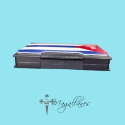 Humidor Viaje Cigar Armor Aleación de Aluminio Gris - Forro Bandera Cubana - Imagen 5