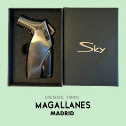 Encendedor Sky 3 Llamas Cortador Gris - Imagen 3