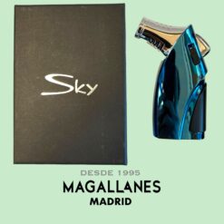 Encendedor Sky 3 Llamas Cortador Azul - Imagen 2