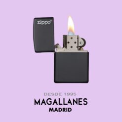 Encendedor Zippo Black Matte Logo - Imagen 4