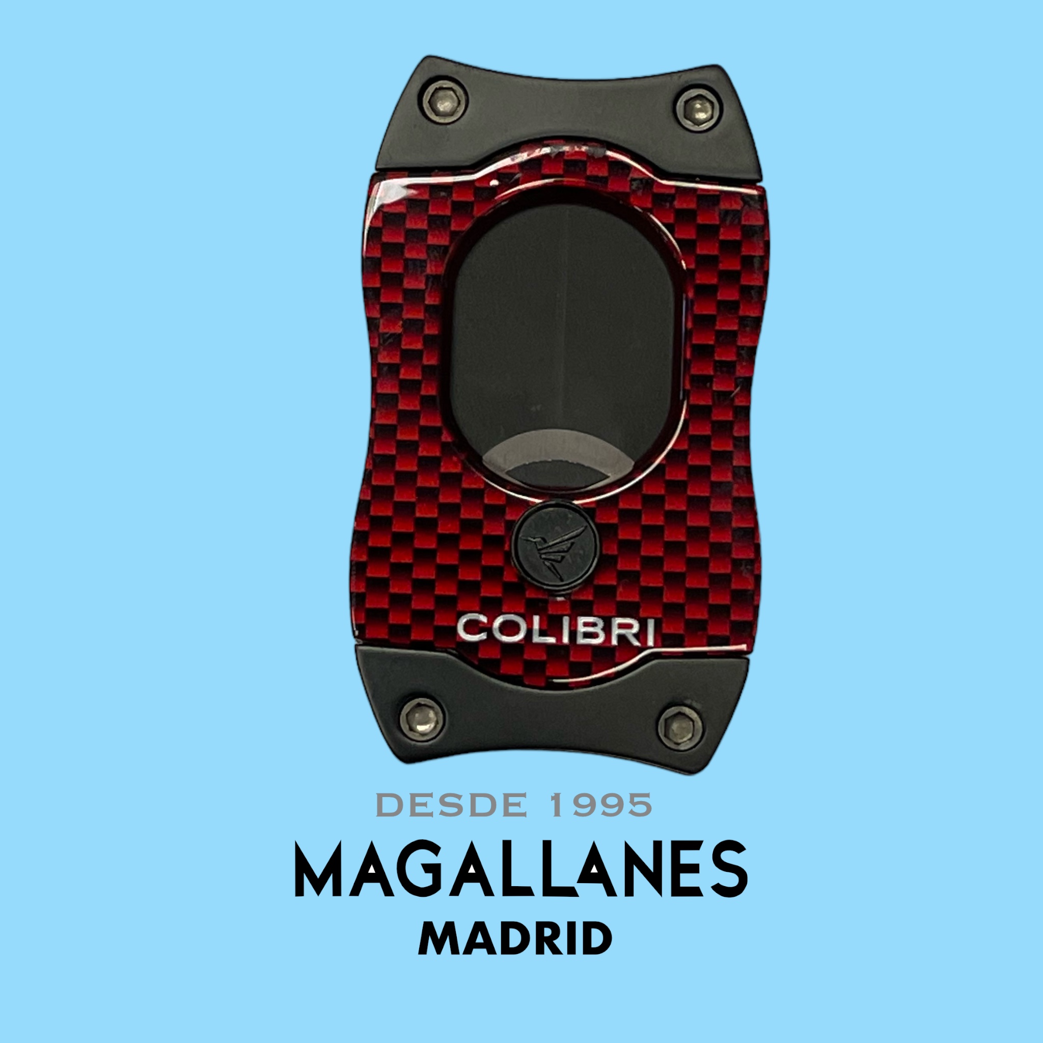 Cortador de Puros Colibri S Cut Carbon Red