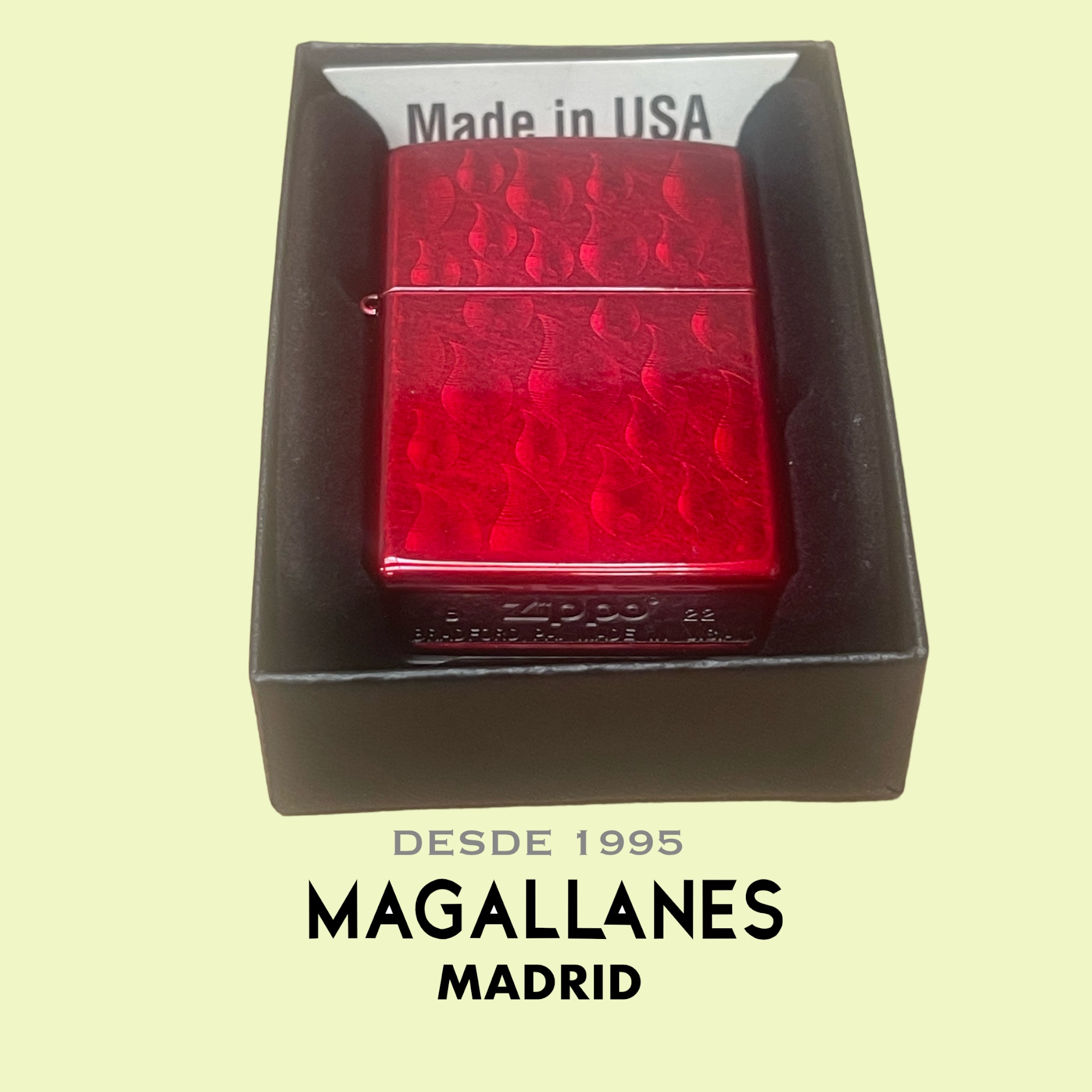 Encendedor Zippo Candy Apple Flames - Imagen 5