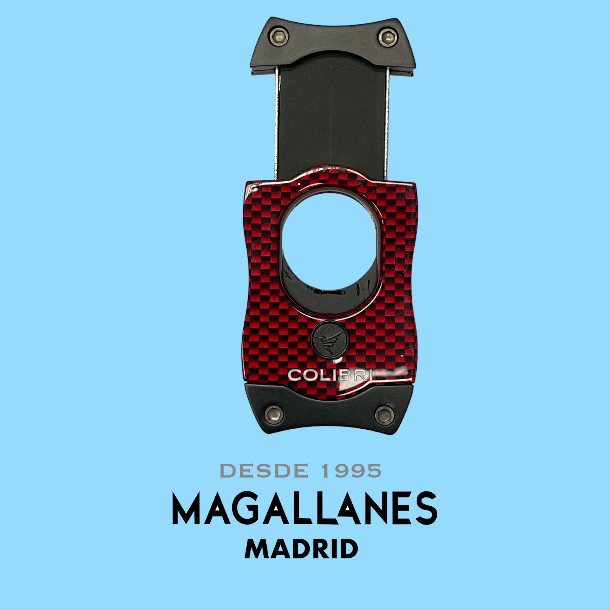 Cortador de Puros Colibri S Cut Carbon Red - Imagen 4