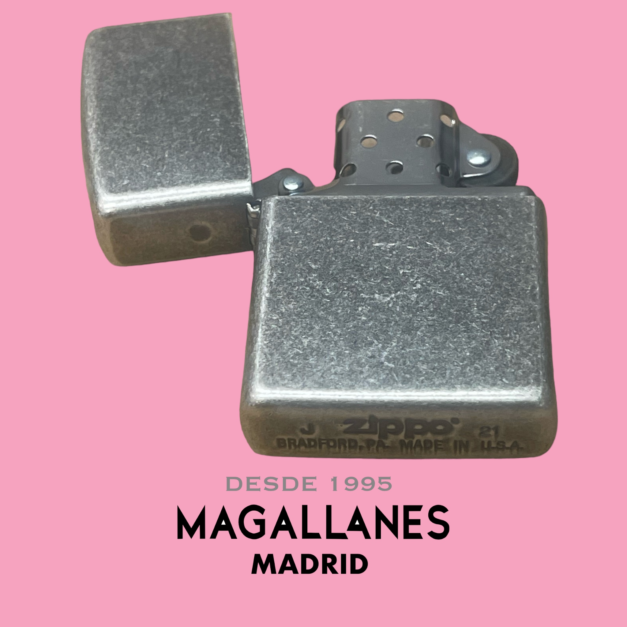 Encendedor Zippo Silver Antique - Imagen 4