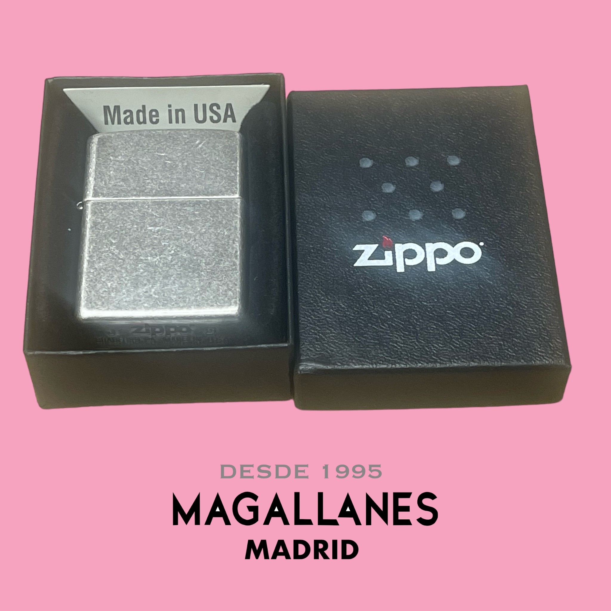 Encendedor Zippo Silver Antique - Imagen 2
