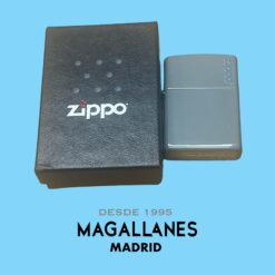 Encendedor Zippo Flat Grey Logo - Imagen 2