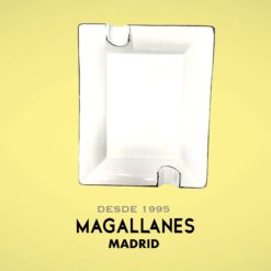 Cenicero Ceramica Blanco Plata - Imagen 2