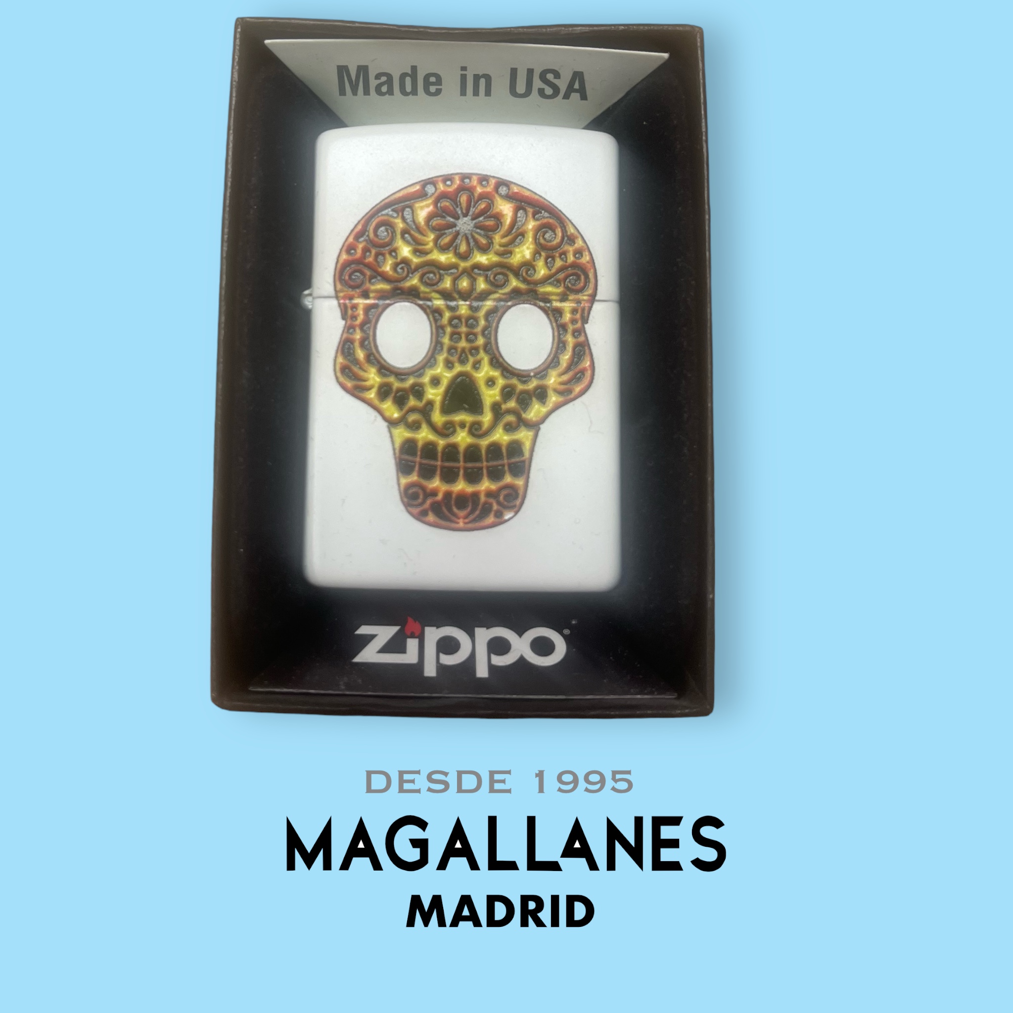 Encendedor Zippo 214 Sugar Skull - Imagen 4