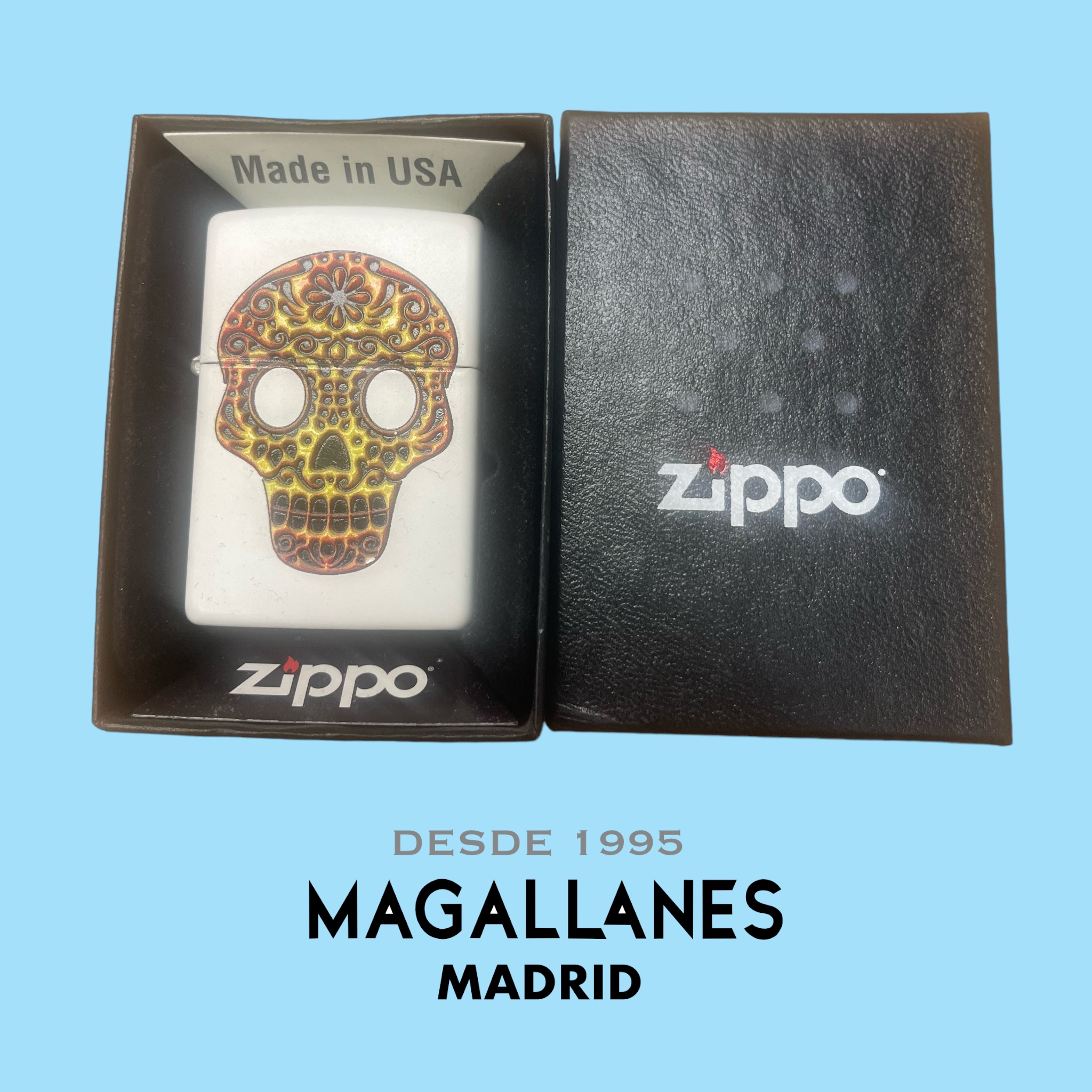 Encendedor Zippo 214 Sugar Skull - Imagen 3