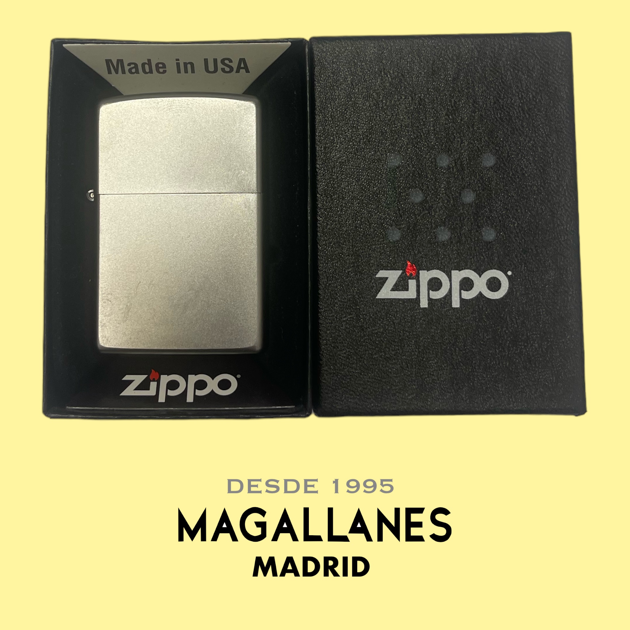 Encendedor Zippo Cromado Satinado - Imagen 5