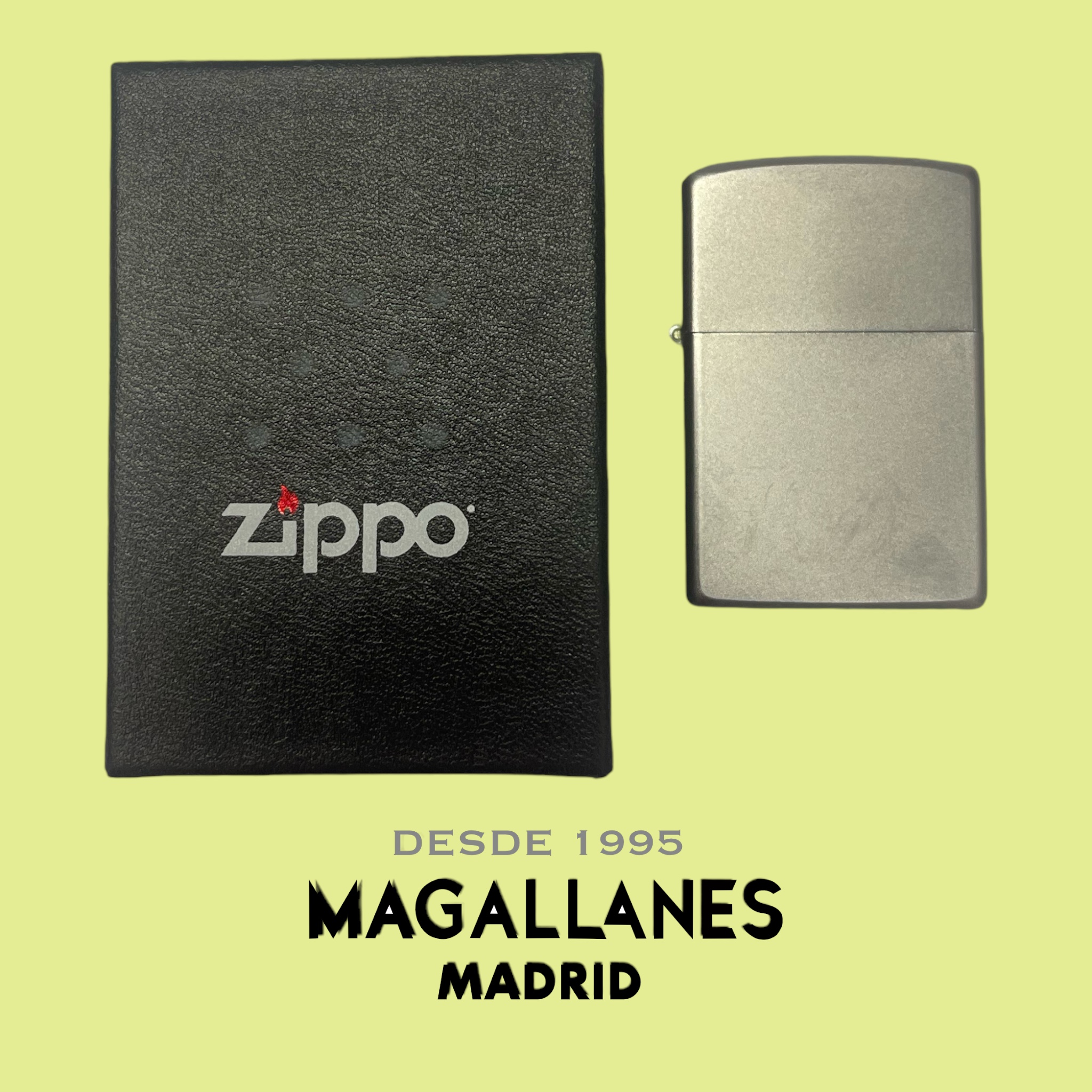 Encendedor Zippo Cromado Satinado - Imagen 2