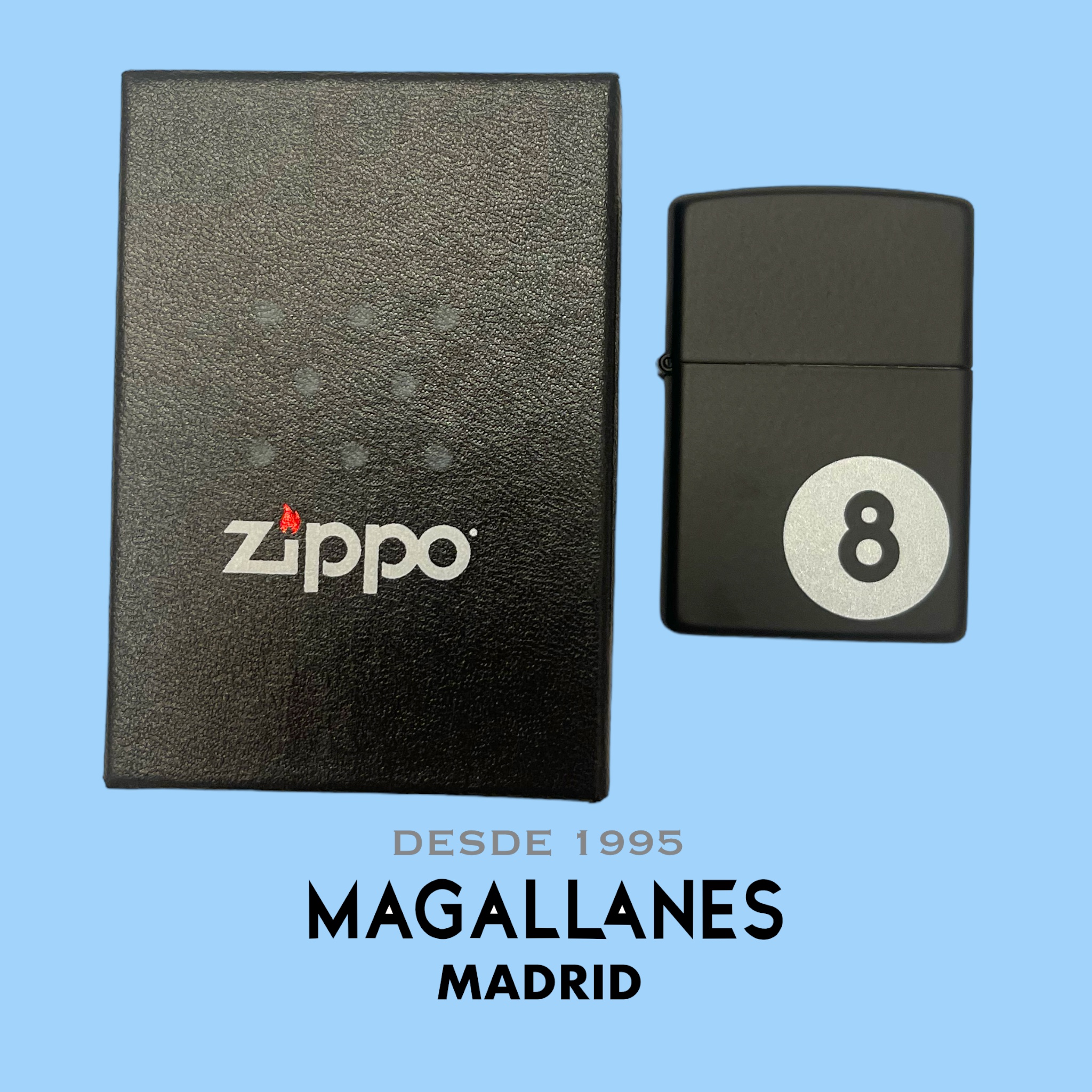Encendedor Zippo 8 Ball Black - Imagen 4