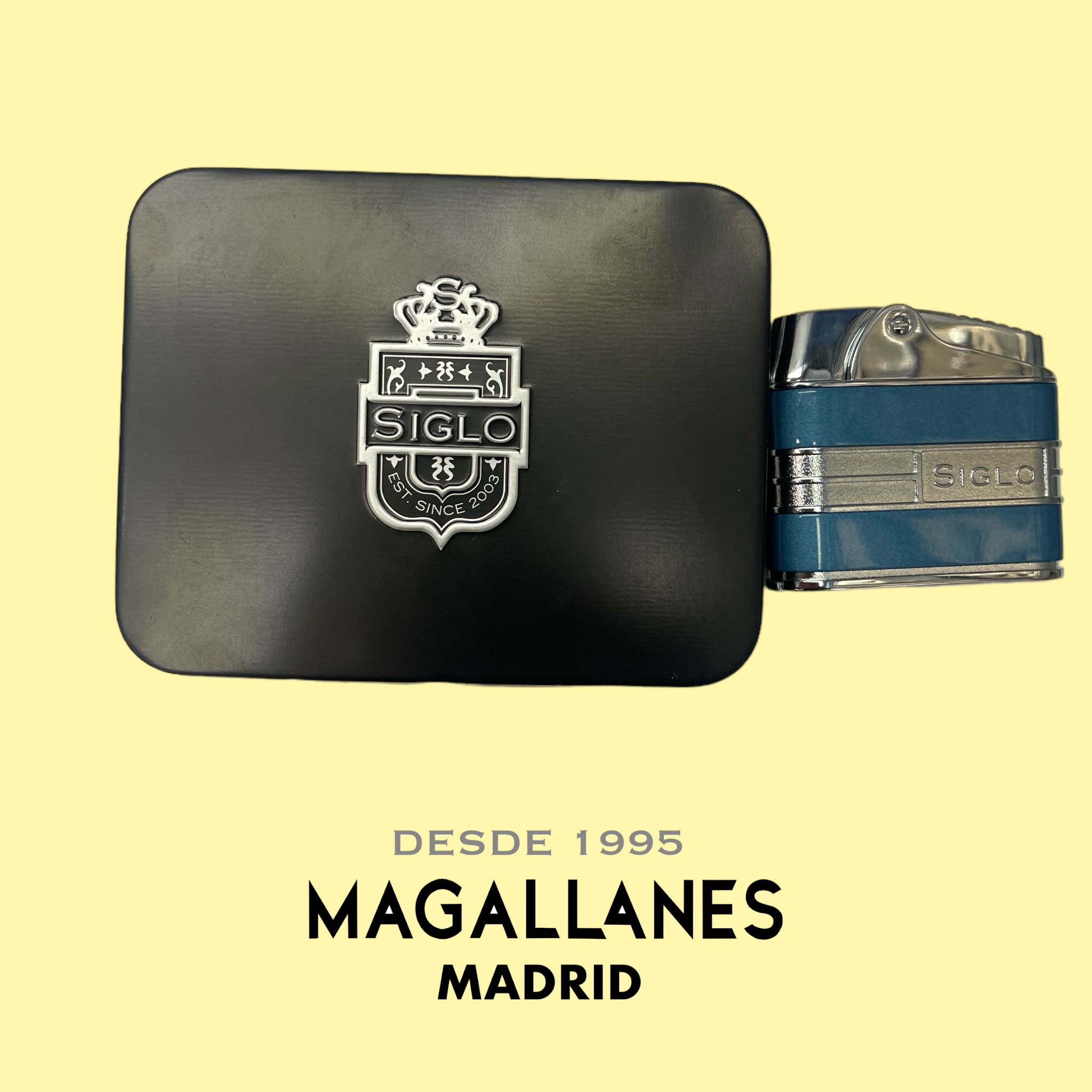 Encendedor Siglo Retro II Light Blue - Imagen 2