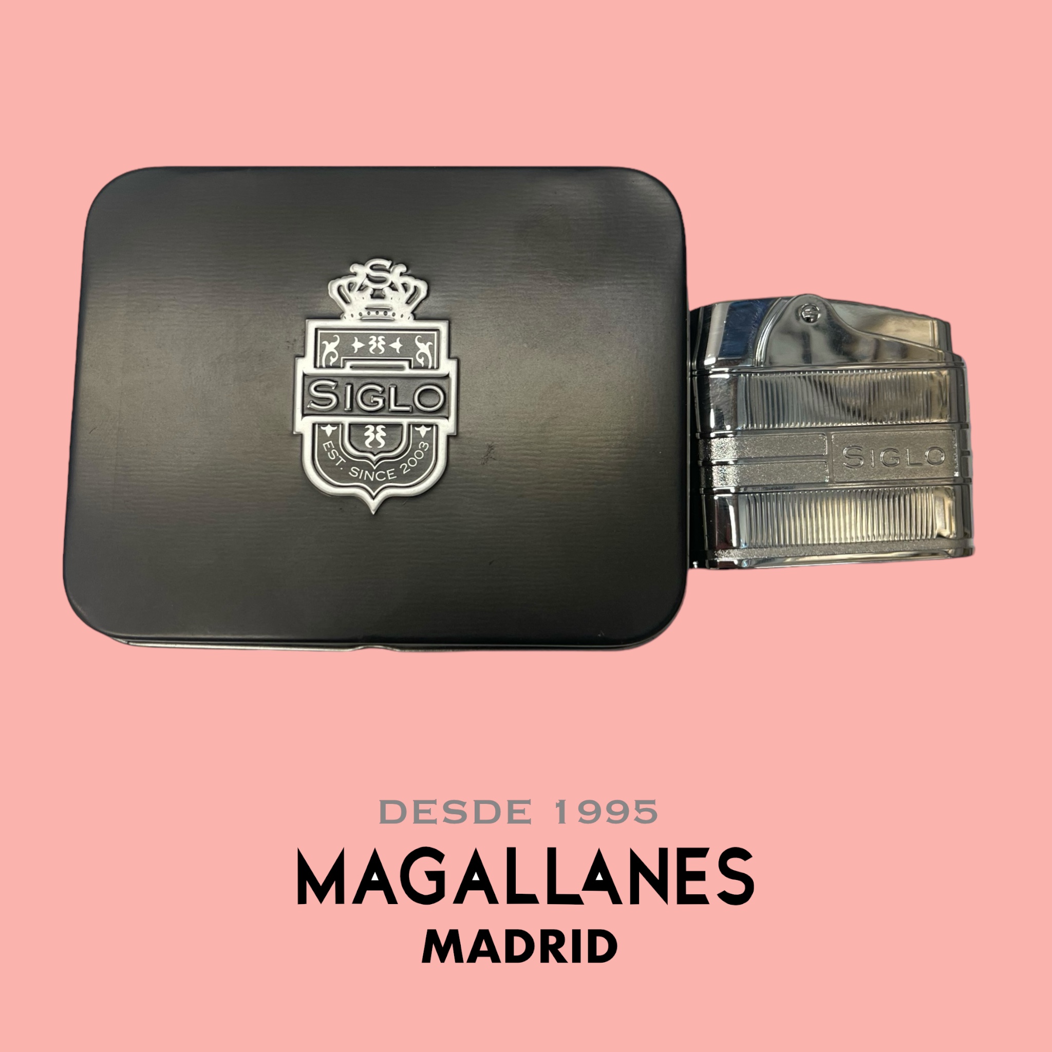 Encendedor Siglo Retro II Chrom Strip - Imagen 4