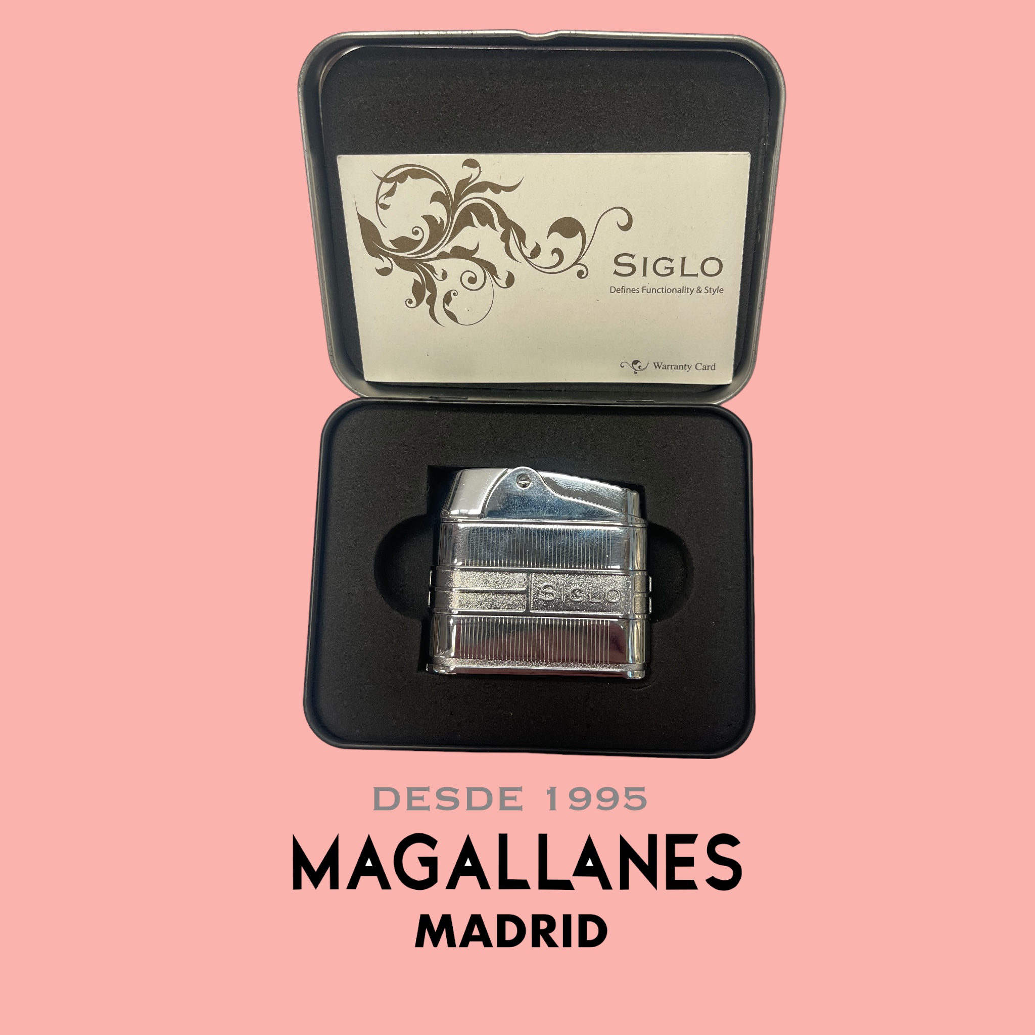 Encendedor Siglo Retro II Chrom Strip - Imagen 3